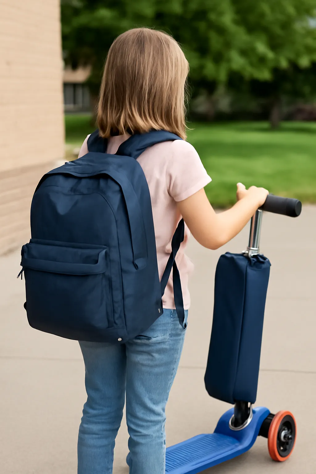 Elementary school kickboard bag