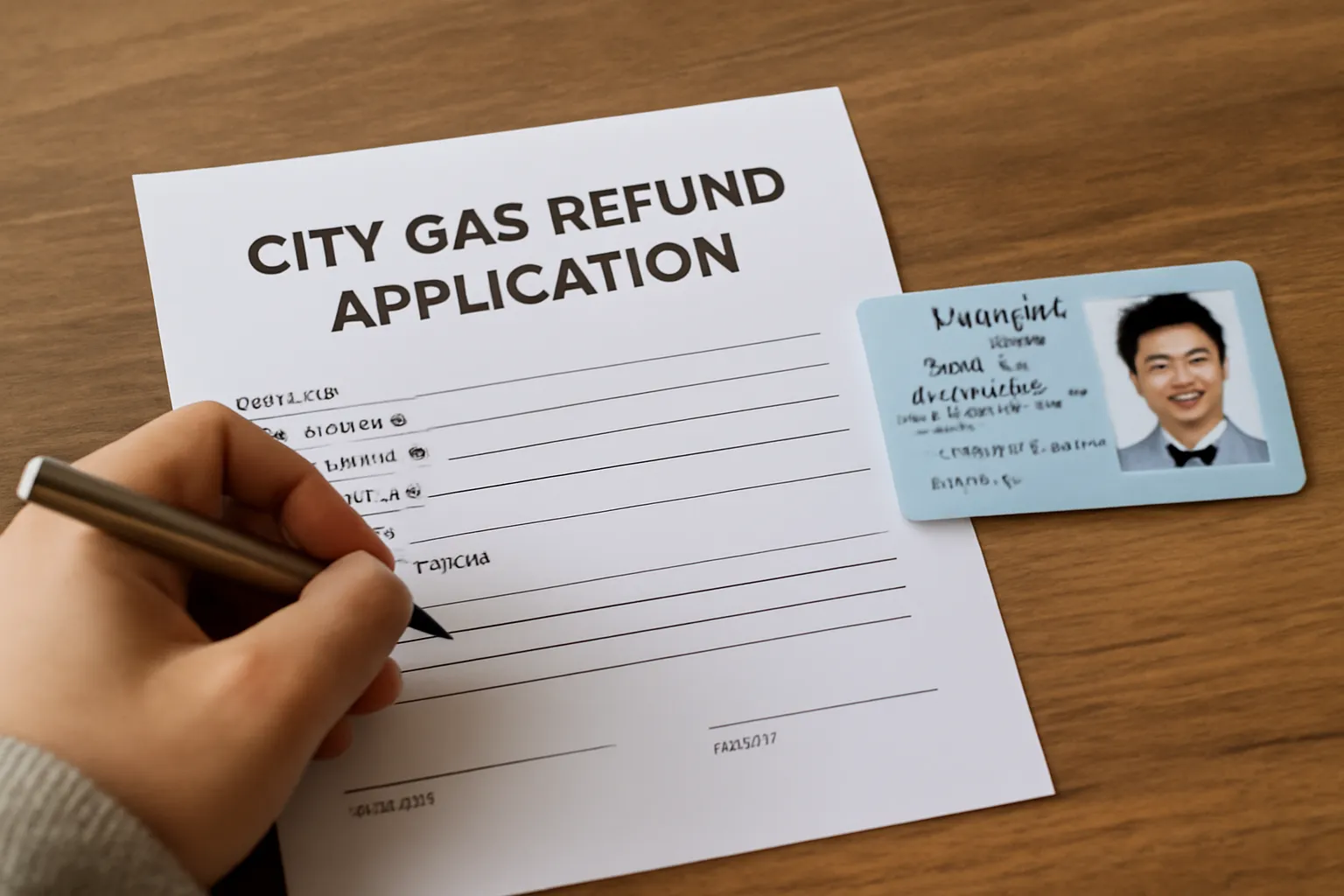 City gas refund application