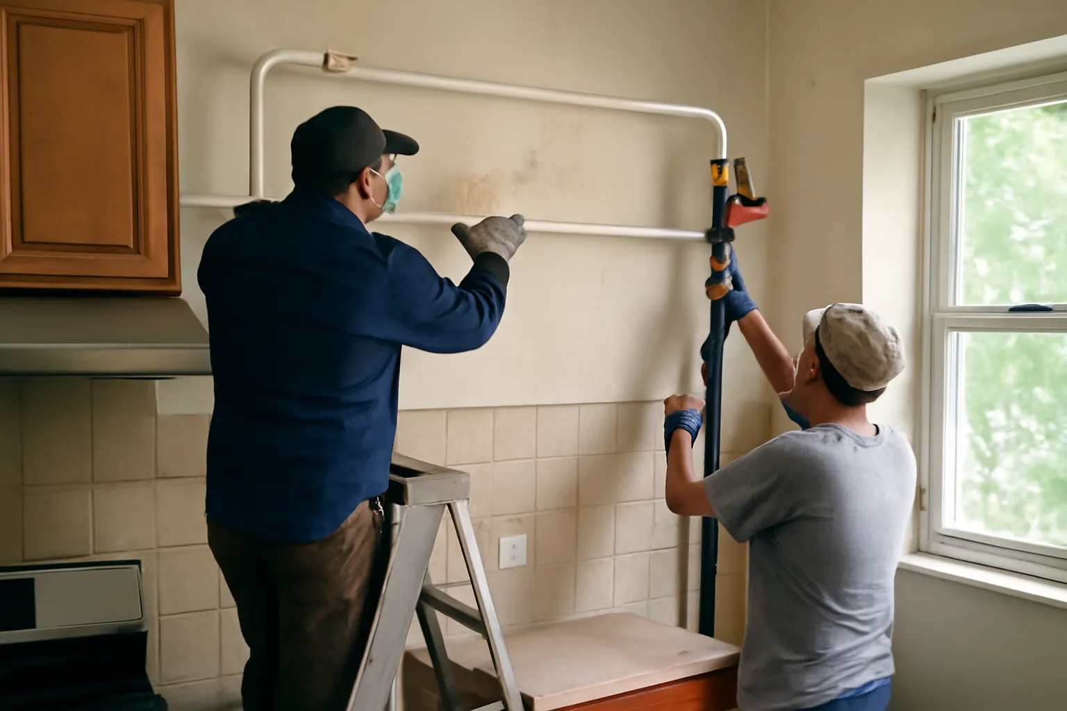 City gas plumbing construction