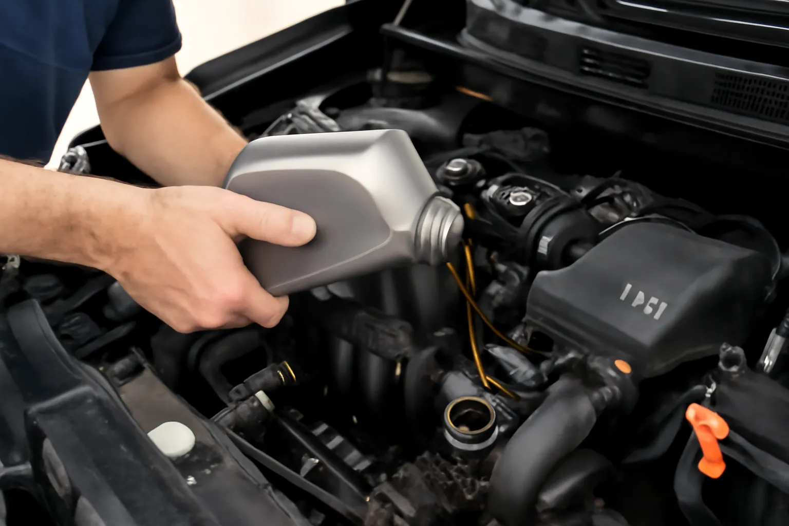 LPG vehicle engine oil exchange cycle