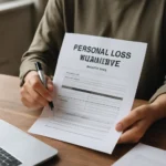 Confirmation of personal loss insurance subscription details