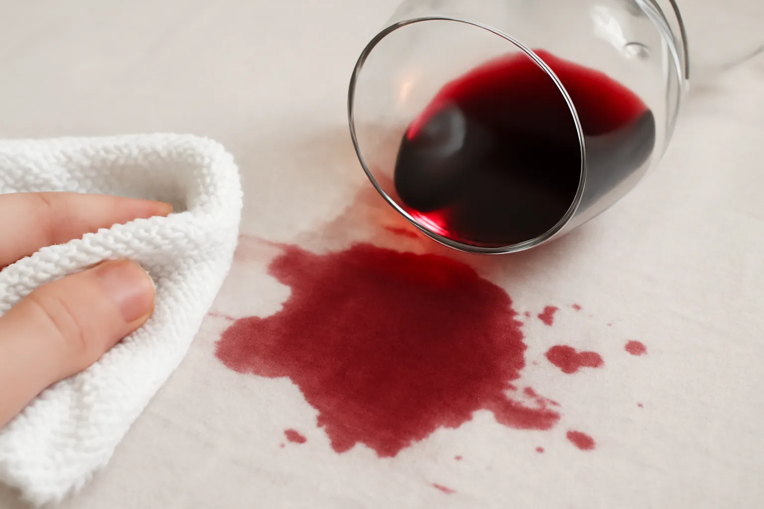 How to erase red wine