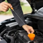 How to check the engine oil