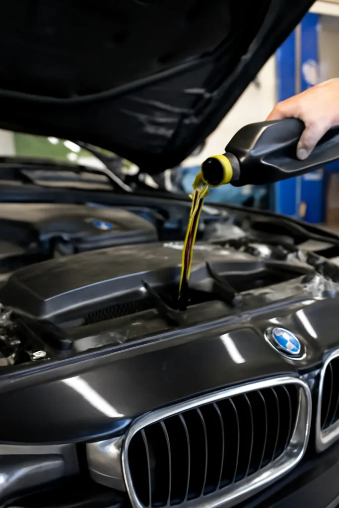 Engine oil exchange cost BMW