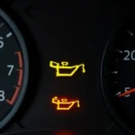 Engine oil warning lights flicker
