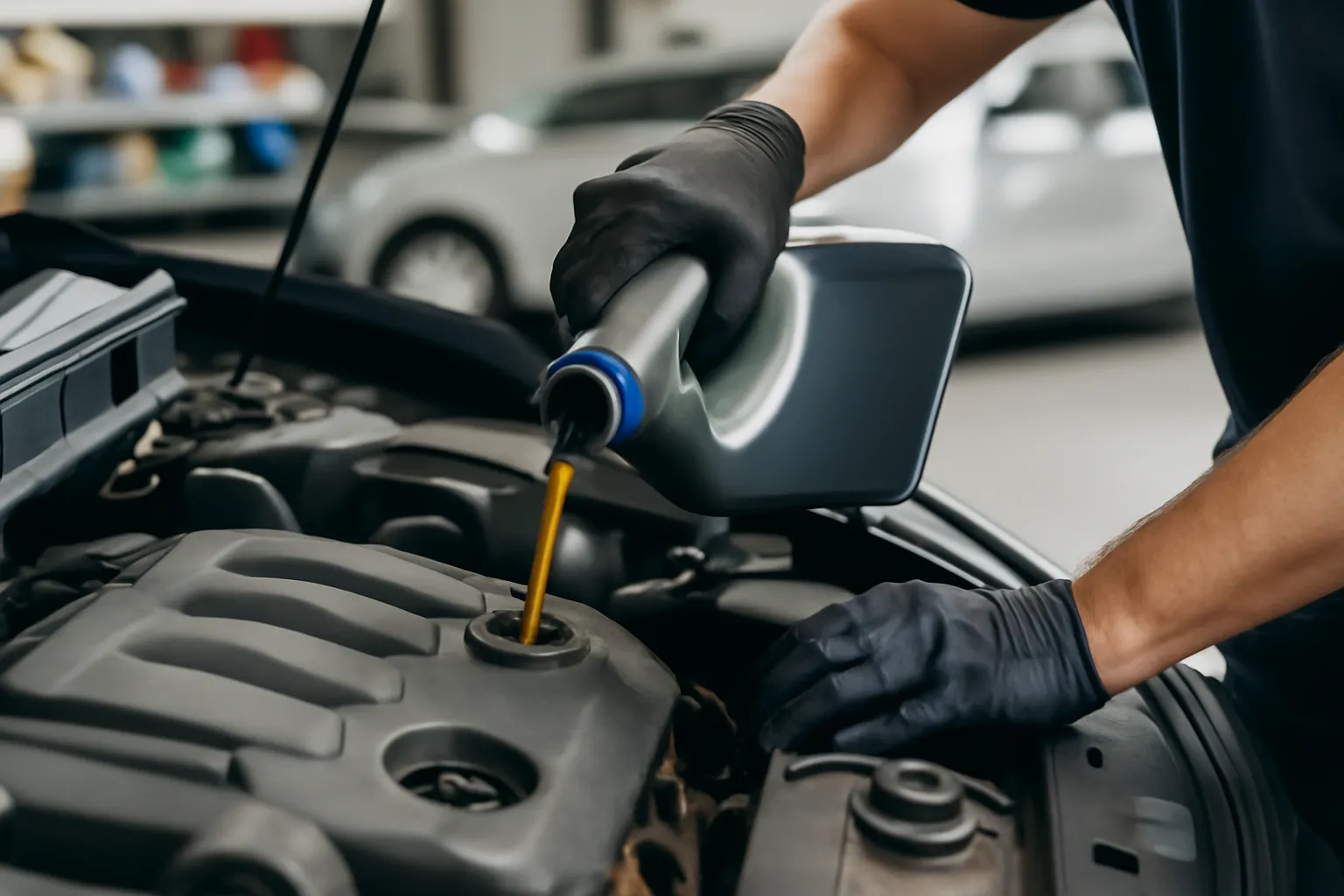 How to replace the engine oil