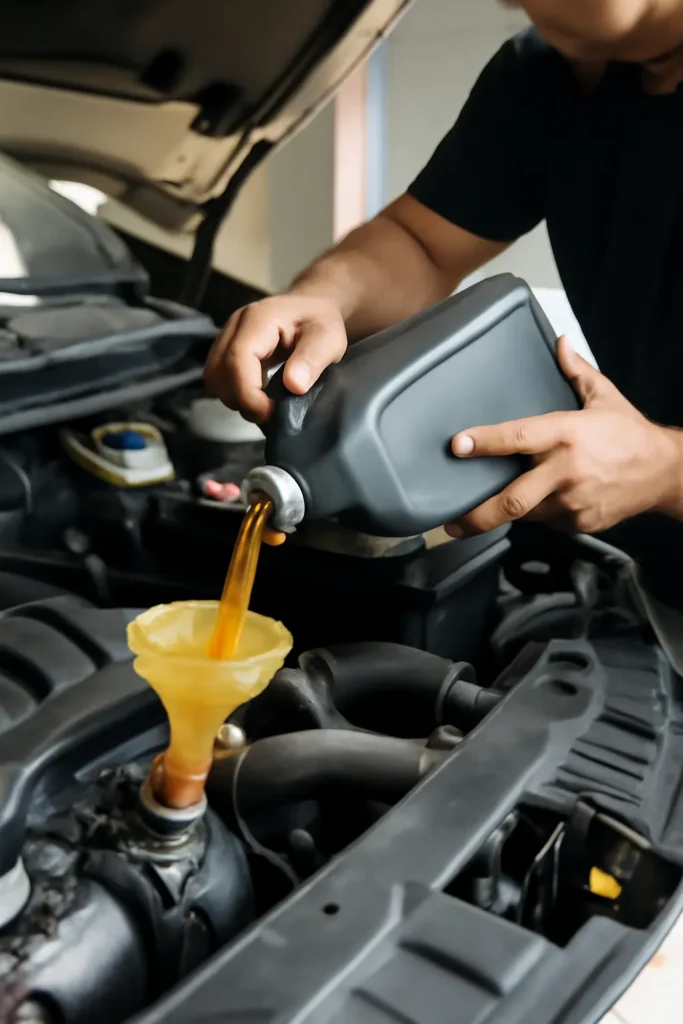 Engine oil replacement cycle 6 months