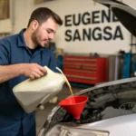 Eugene Sangsa Engine Oil Exchange