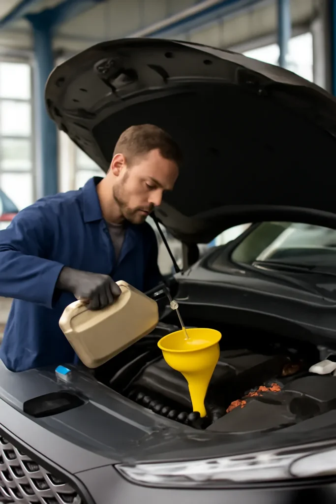 Santa Fe Hybrid Engine Oil Exchange Cycle
