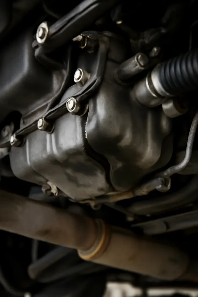 Engine oil leakage protection principle