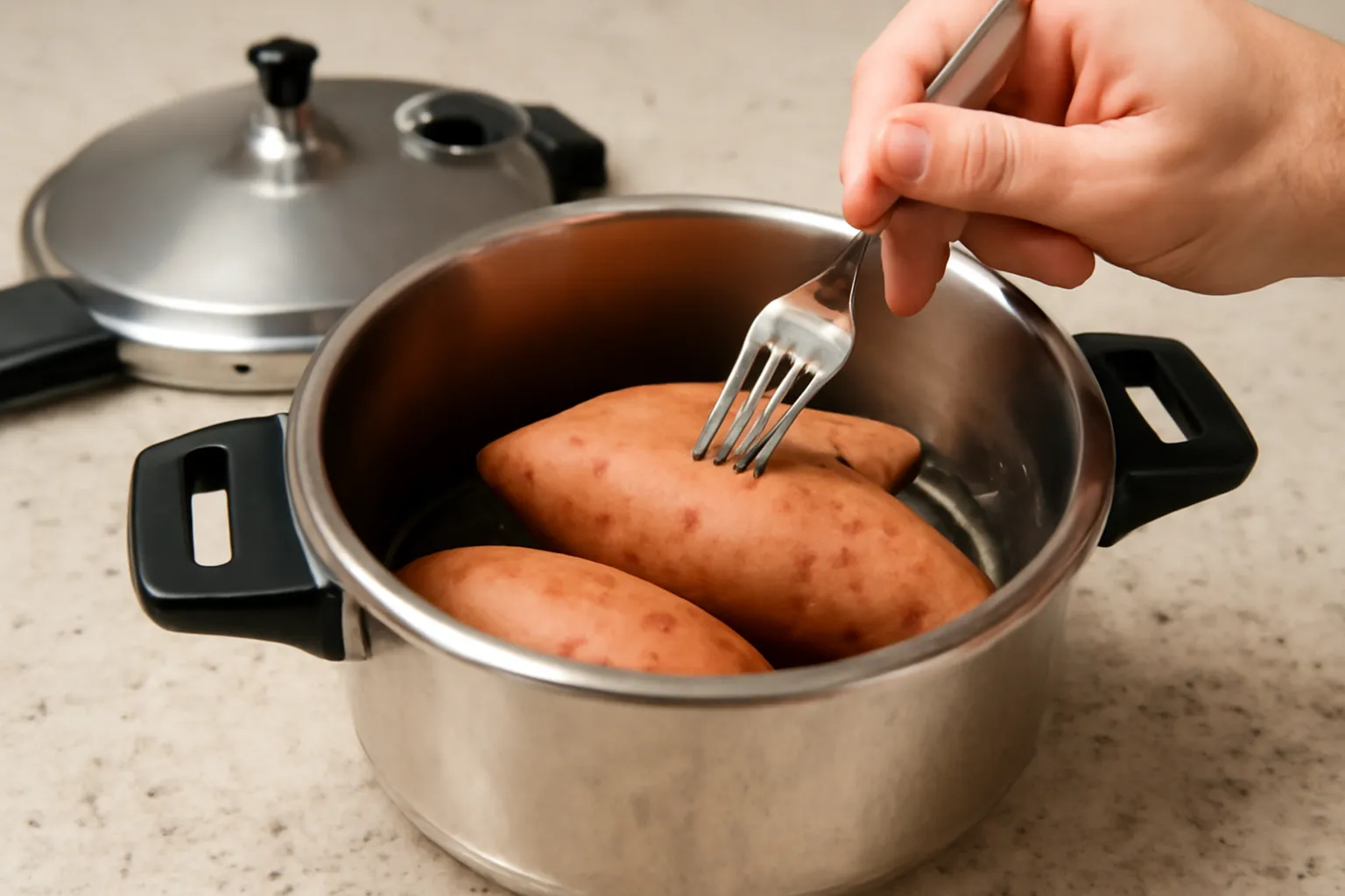 How to stab in a pressure cooker