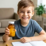 Elementary school student vitamin