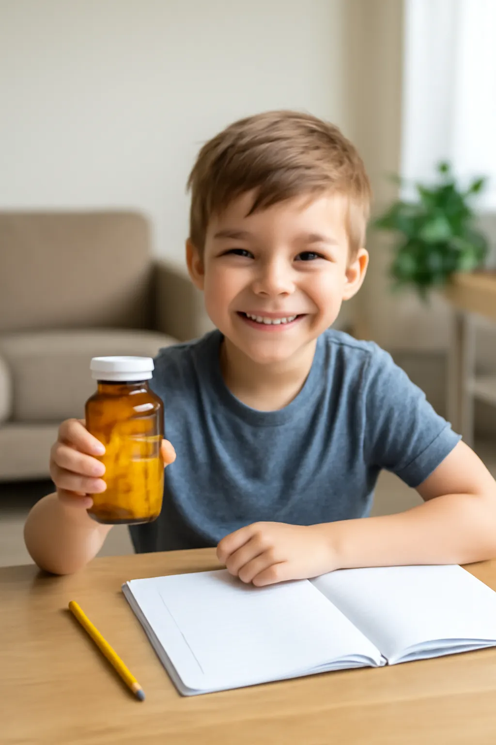 Elementary school student vitamin