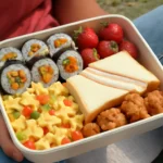 Elementary school student picnic lunch box