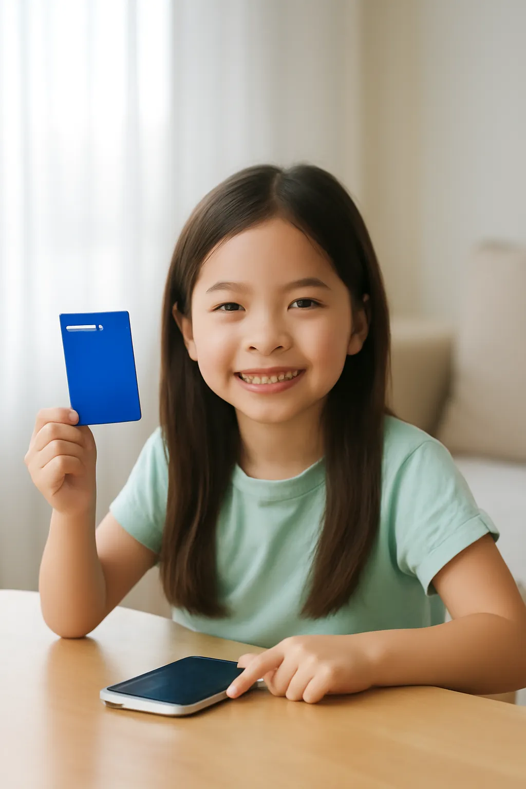 Elementary School Student Toss Card