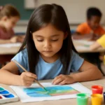 Elementary school student painting contest
