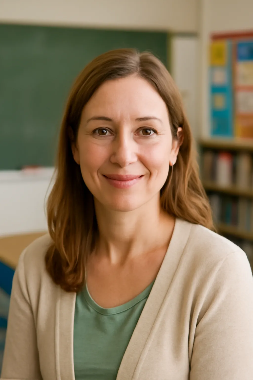 Elementary school teacher face