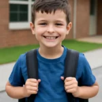 Male elementary school student