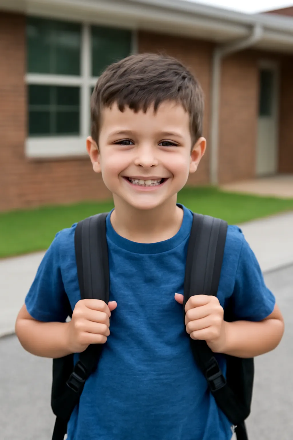 Male elementary school student