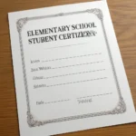 How to issue elementary school students' certificate