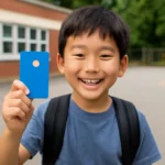Elementary School Student Check Card Toss