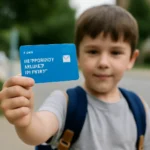 Elementary School Student Toss Traffic Card