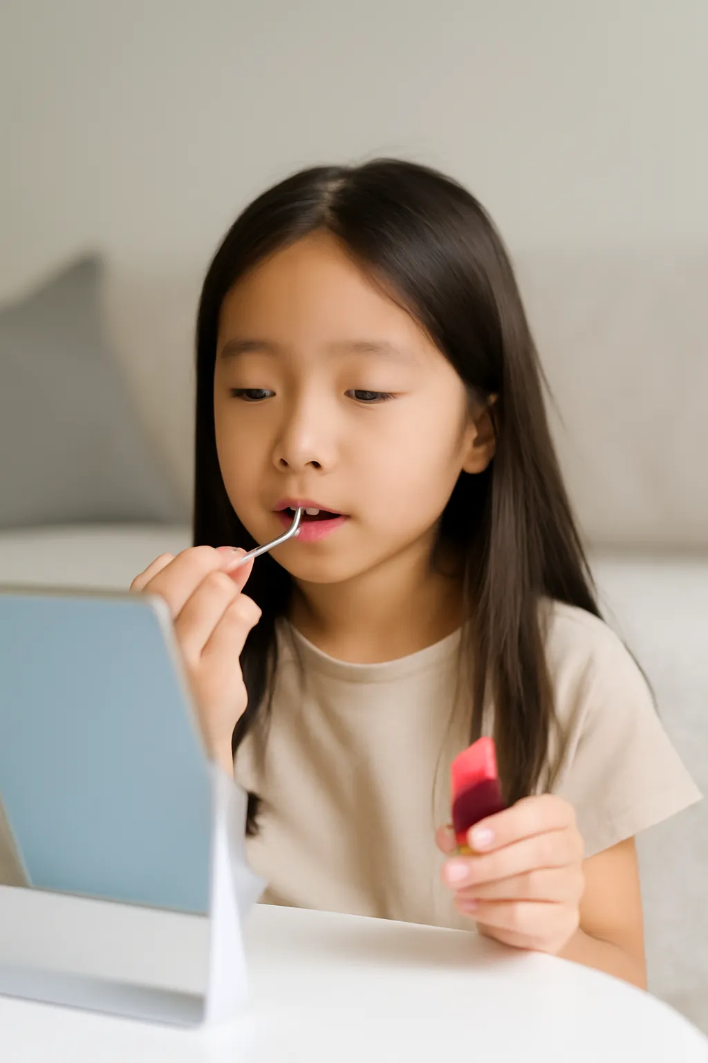 Elementary school cosmetics tint