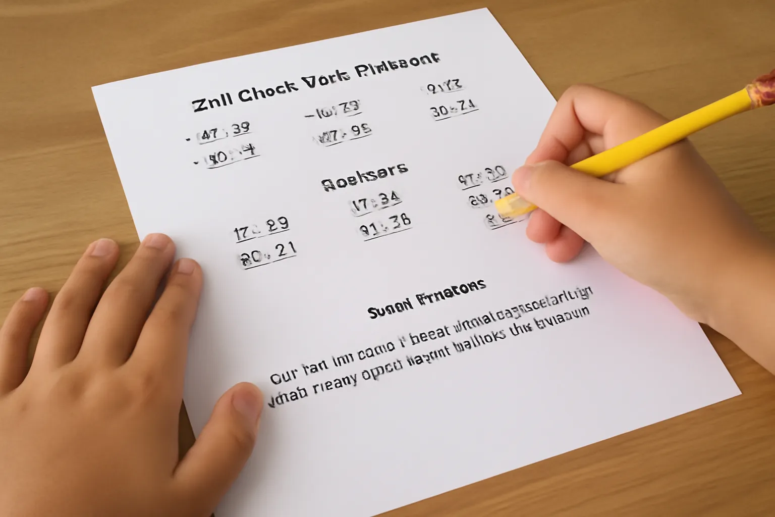 Mathematics problem in elementary school students