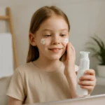 Elementary school student sunscreen cleanser