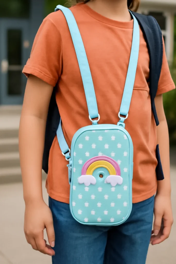Elementary school cell phone case bag
