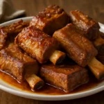 Pressure cooker beef ribs steamed golden recipe