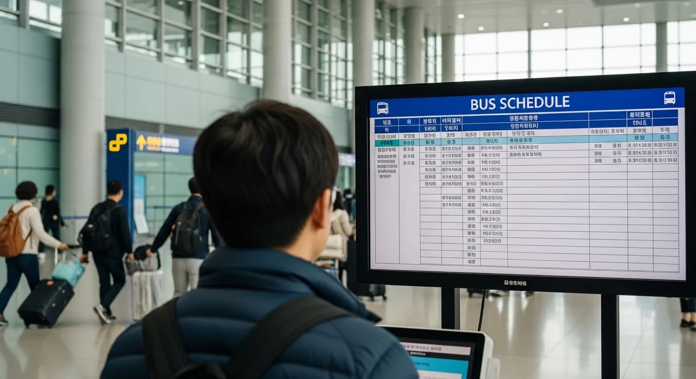 인천공항 버스 시간표