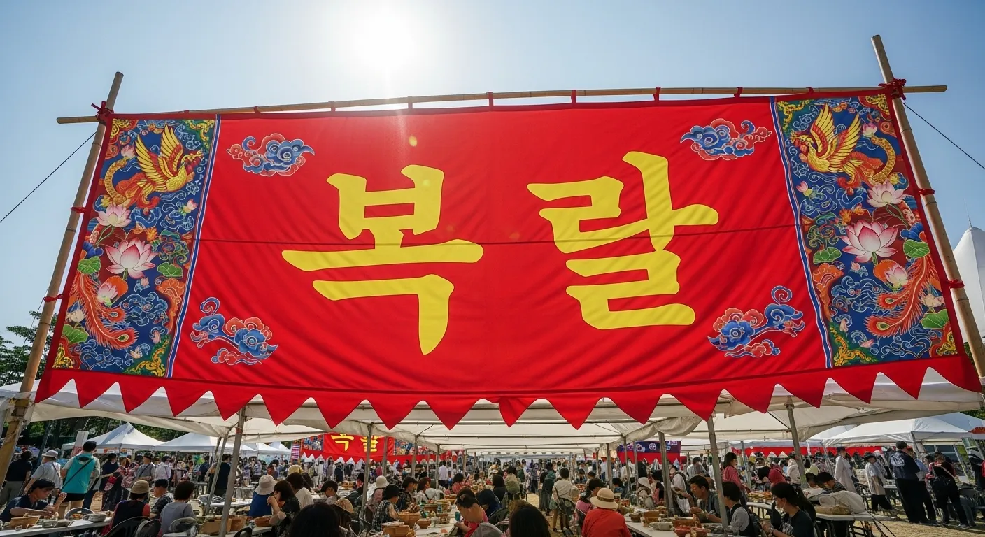 복날 현수막