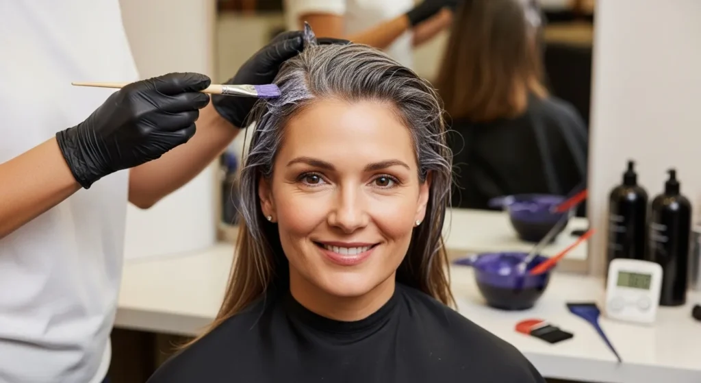 새치 흰머리 염색