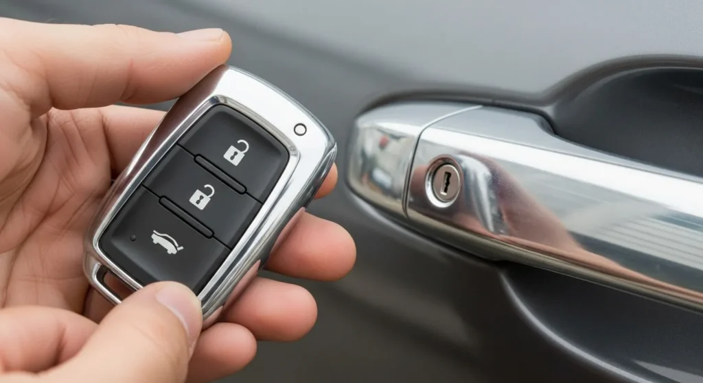 자동차 스마트키 문잠김
