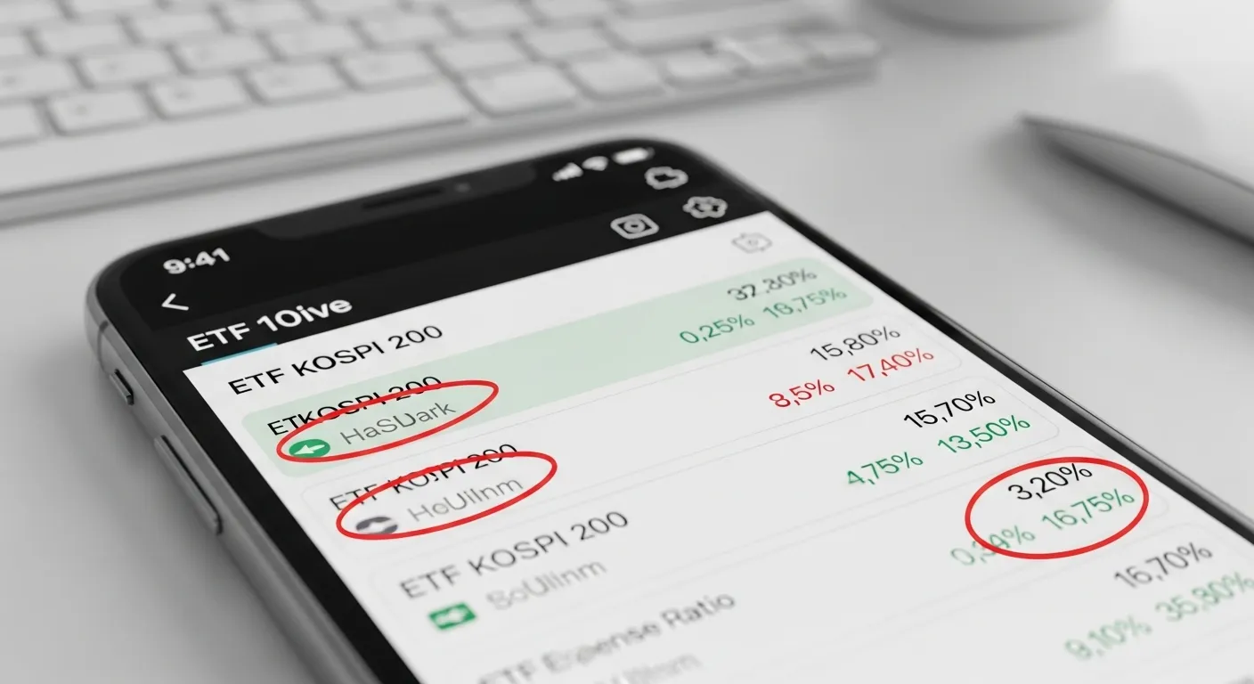 코스피200 etf 수수료 비교