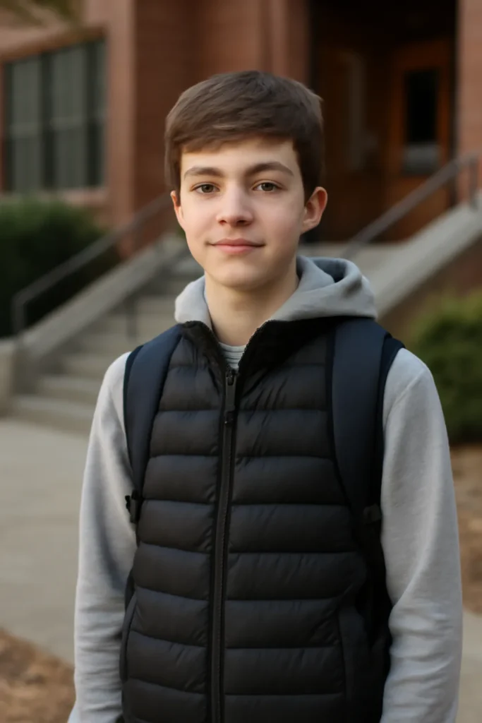 Middle school student lightweight padding vest