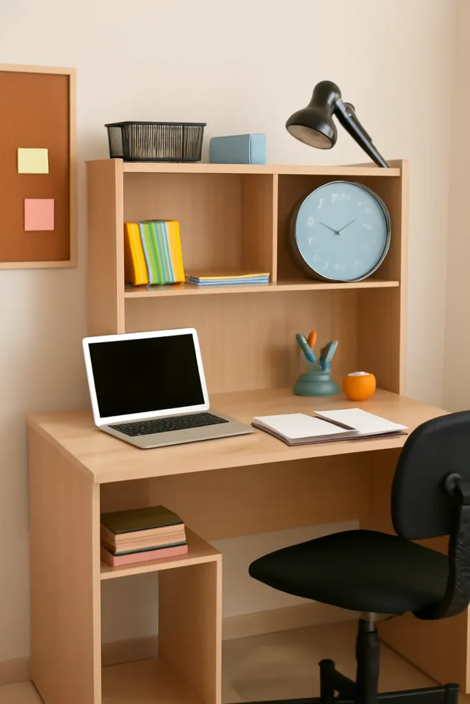 Middle school student study room desk